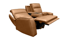 Cordova Cinnamon P3 Power Reclining Performance Fabric Loveseat | Gallery Furniture