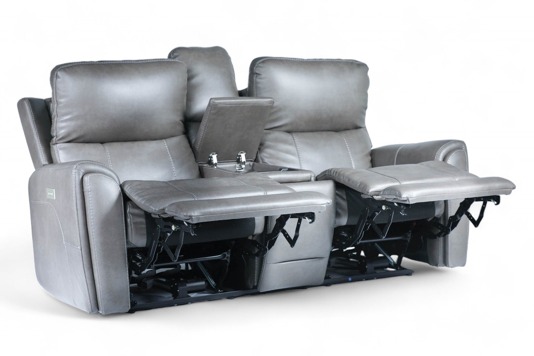 Cougar Dark Grey P3 Power Reclining Loveseat w/Console
