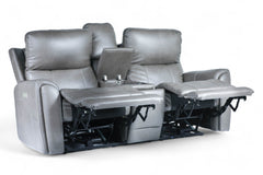 Cougar Dark Grey P3 Power Reclining Loveseat w/Console