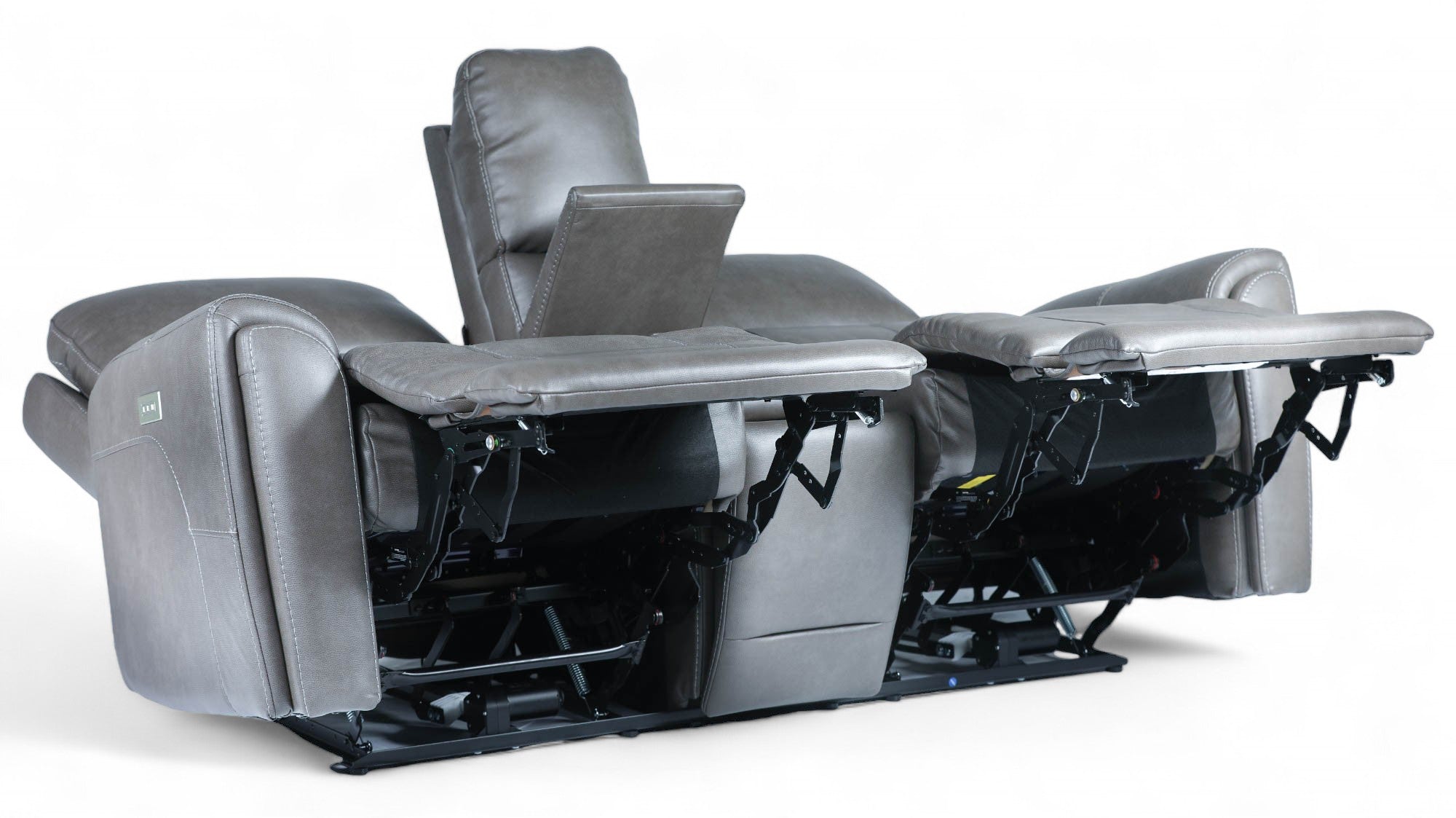 Cougar Dark Grey P3 Power Reclining Loveseat w/Console