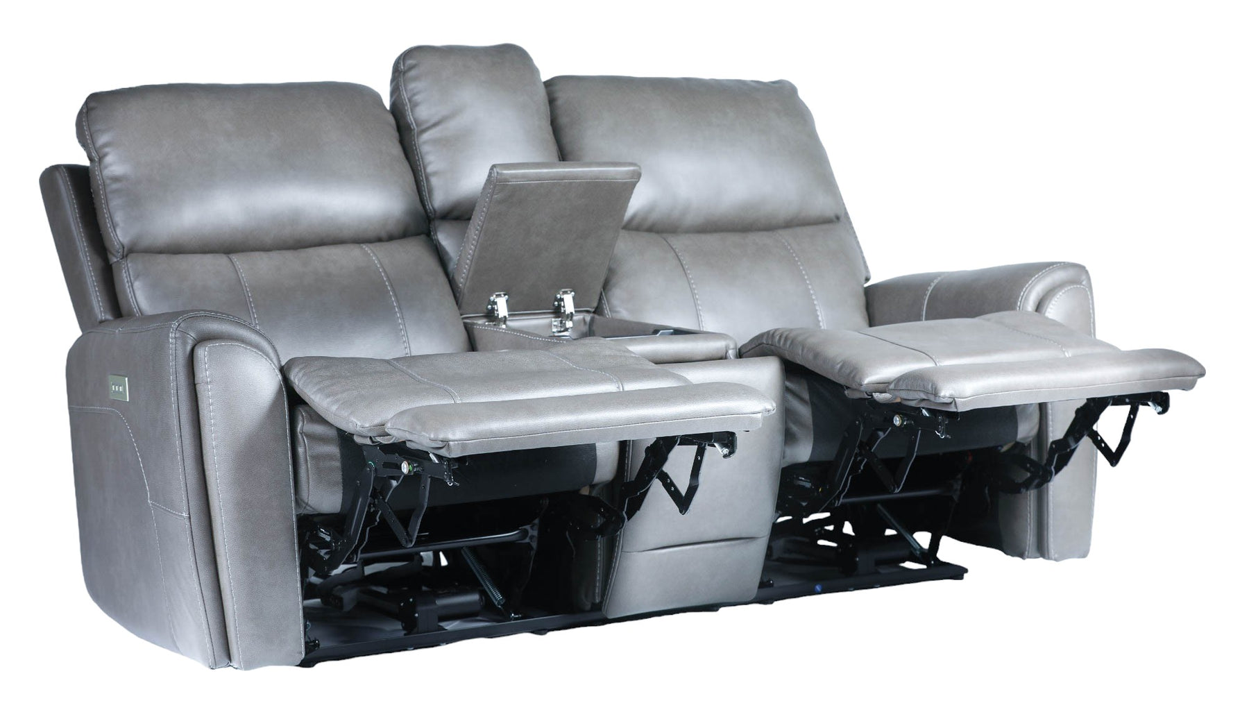 Cougar Dark Grey P3 Power Reclining Loveseat w/Console