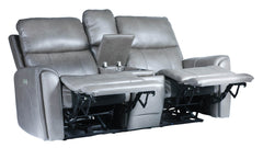 Cougar Dark Grey P3 Power Reclining Loveseat w/Console
