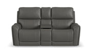 Cougar Dark Grey P3 Power Reclining Loveseat w/Console
