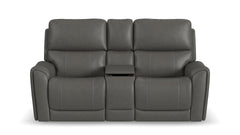 Cougar Dark Grey P3 Power Reclining Loveseat w/Console