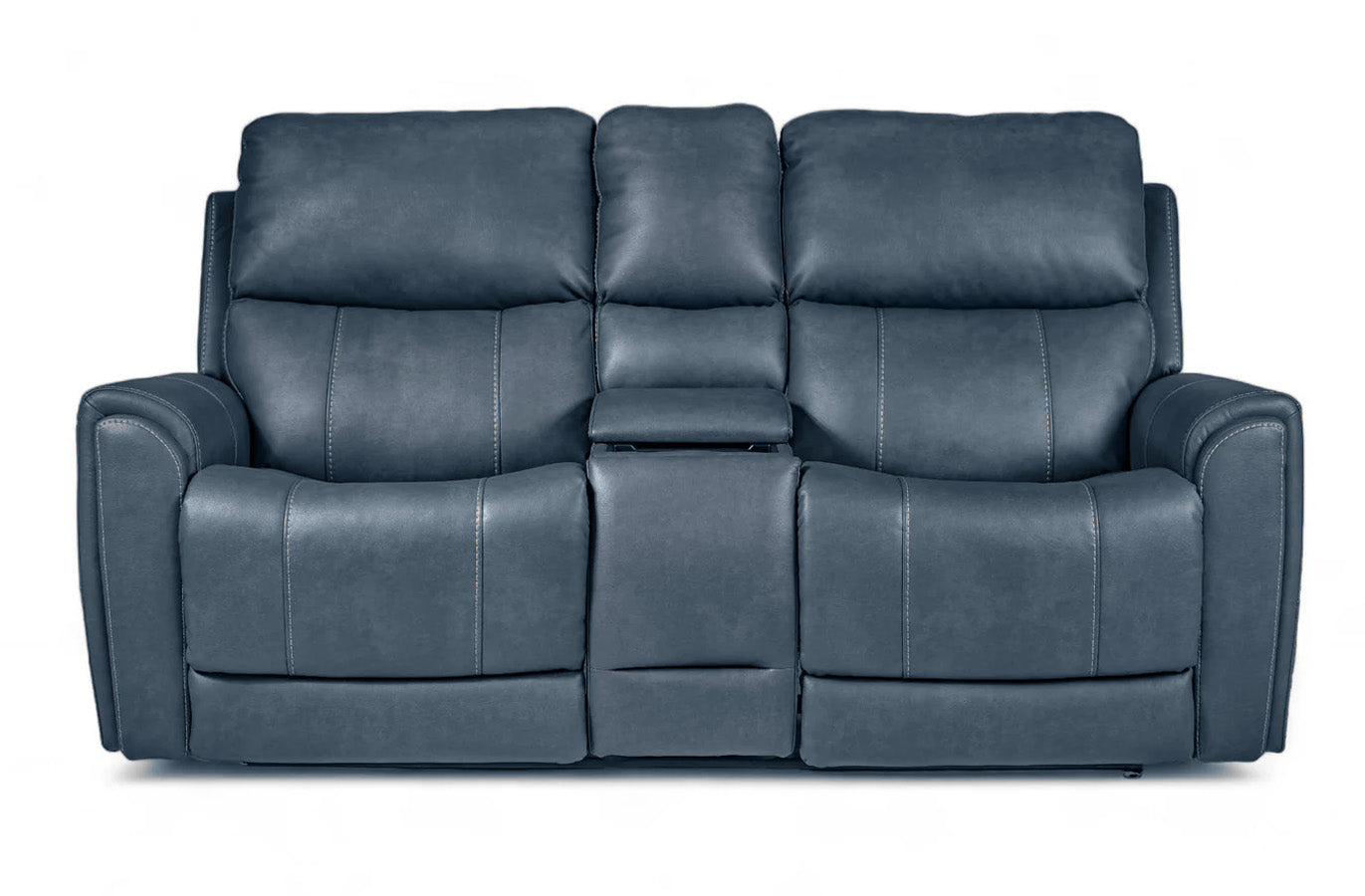 Cougar Navy P3 Power Reclining Loveseat w/Console