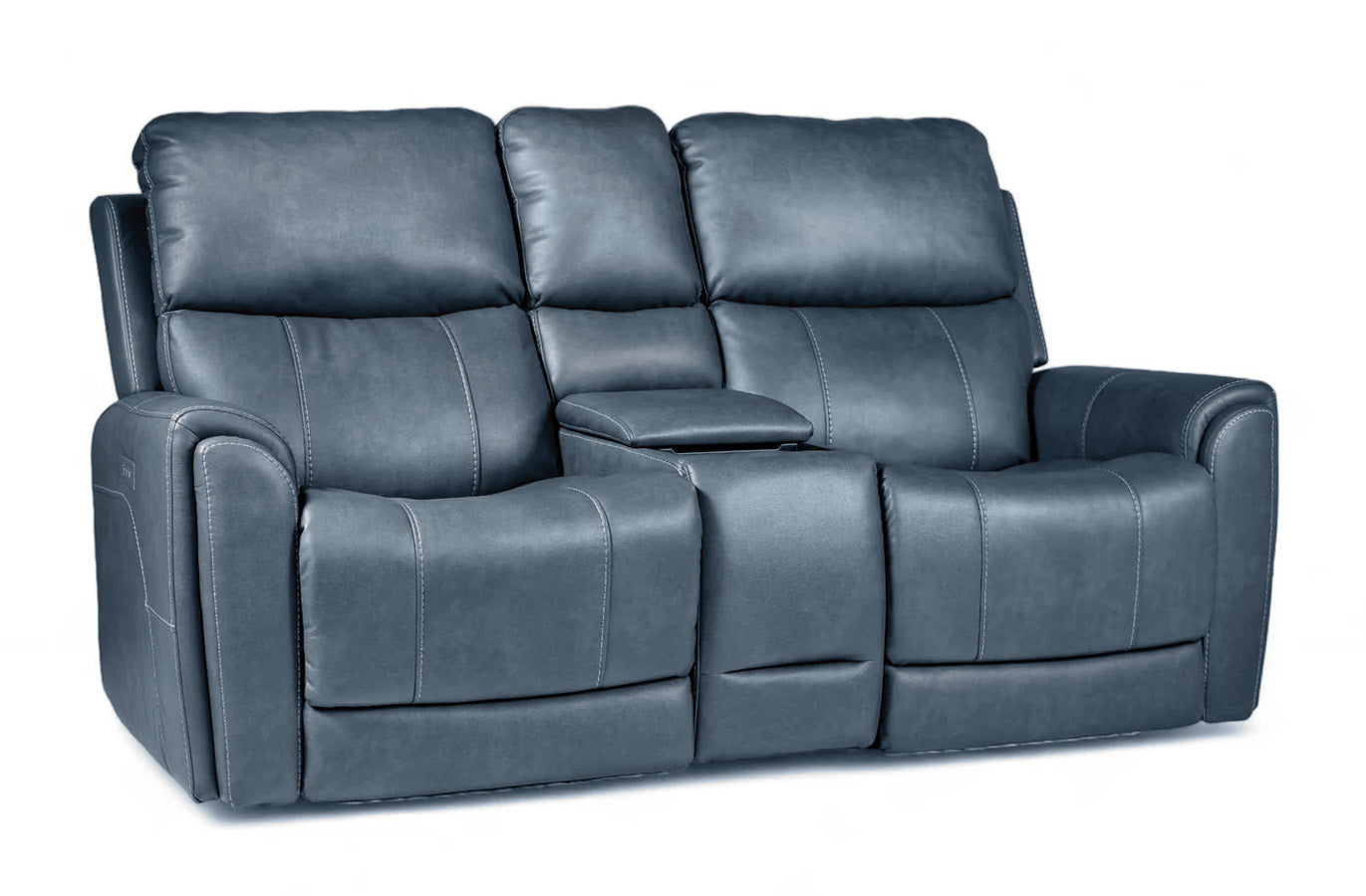 Cougar Navy P3 Power Reclining Loveseat w/Console