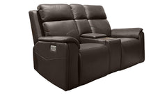 Cougar Dark Brown P5 Power Reclining Loveseat w/Console