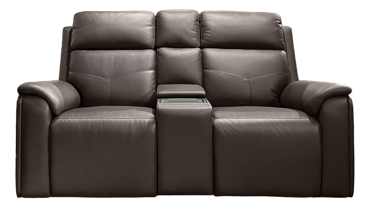 Cougar Dark Brown P5 Power Reclining Loveseat w/Console