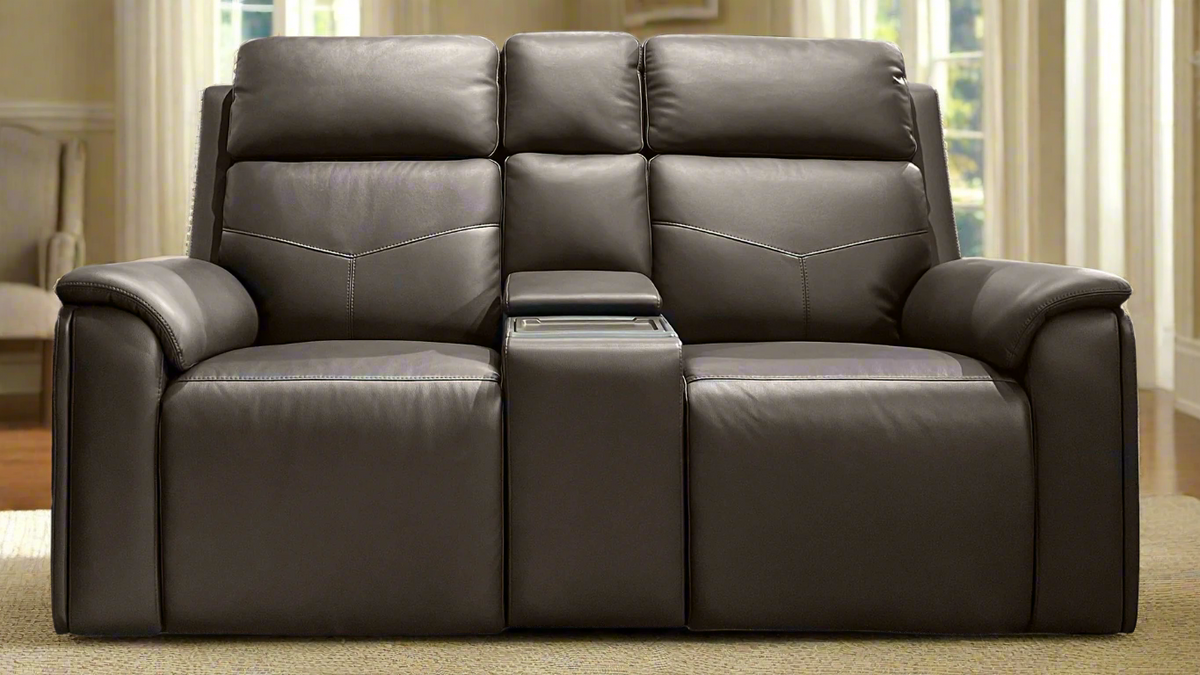 Cougar Dark Brown P5 Power Reclining Loveseat w/Console