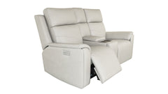 Sofá doble reclinable Cougar Dove Gray P5 con consola