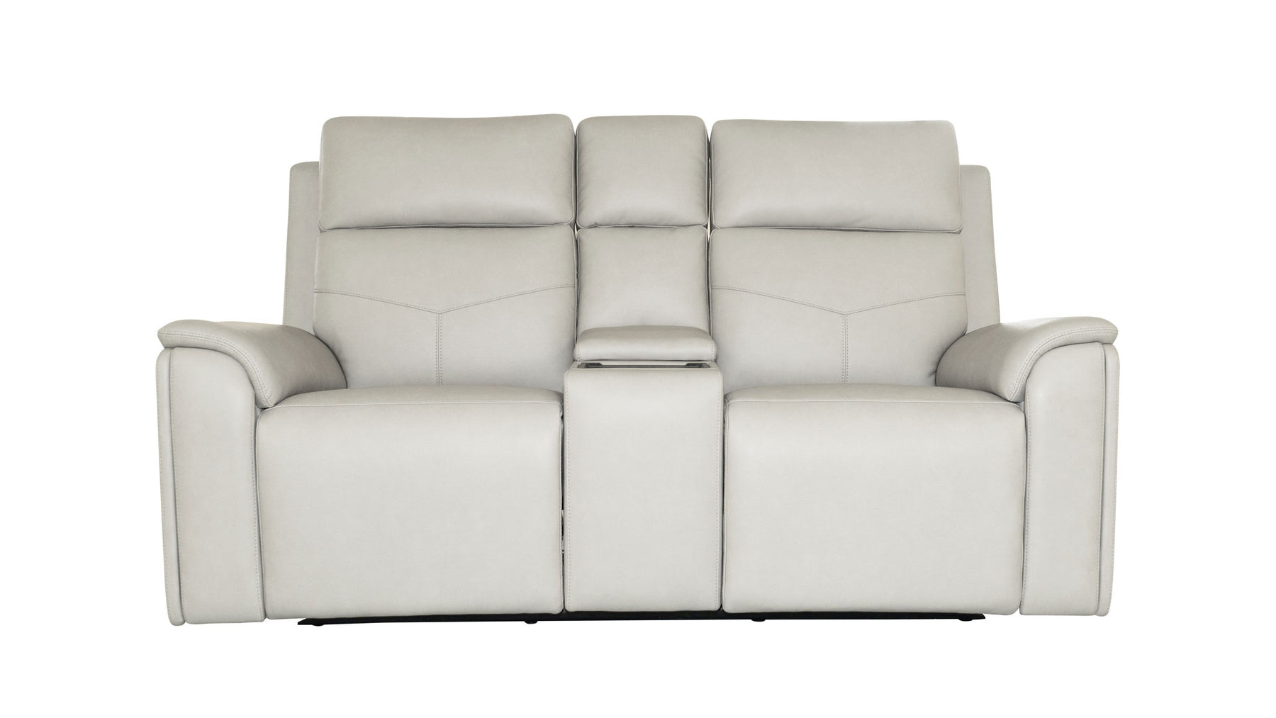 Sofá doble reclinable Cougar Dove Gray P5 con consola