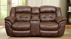 Marcelina Espresso P1 Power Reclining Loveseat w/Console