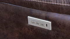 3 Pc Clive Brown Microfiber P3 Power Reclining Set