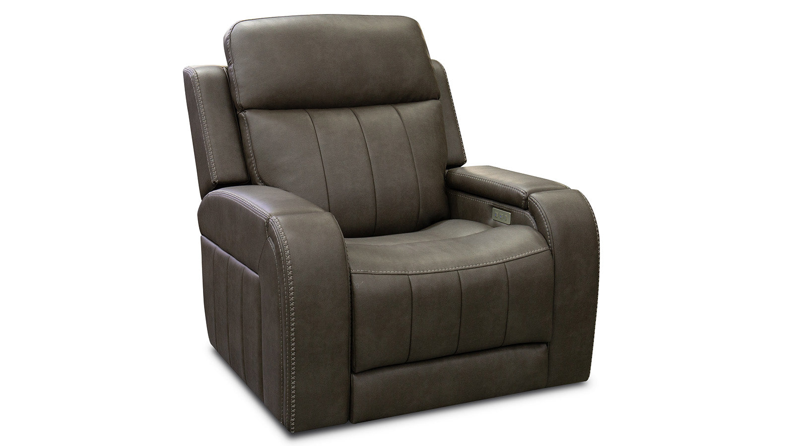 Sillón reclinable eléctrico Smoke 2.0 con audio envolvente: sillón tapizado para salón con USB y carga inalámbrica | Gallery Furniture
