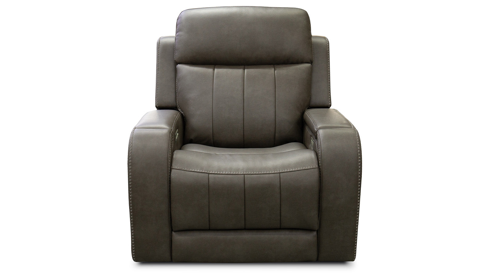 Sillón reclinable eléctrico Smoke 2.0 con audio envolvente: sillón tapizado para salón con USB y carga inalámbrica | Gallery Furniture