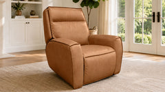 Cordova Cinnamon P3 Power Reclining Performance Fabric Recliner | Gallery Furniture