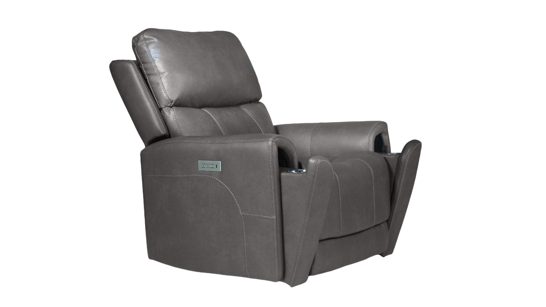 Cougar Dark Grey Power Recliner – Upholstered Living Room Chair | Gallery Furniture