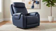 Cordova Steel Blue Power Recliner