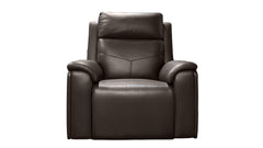 Cougar Dark Brown Power Swivel Glider Recliner – Performance Fabric Upholstered Living Room Chair with Heat & Massage | Gallery Furniture