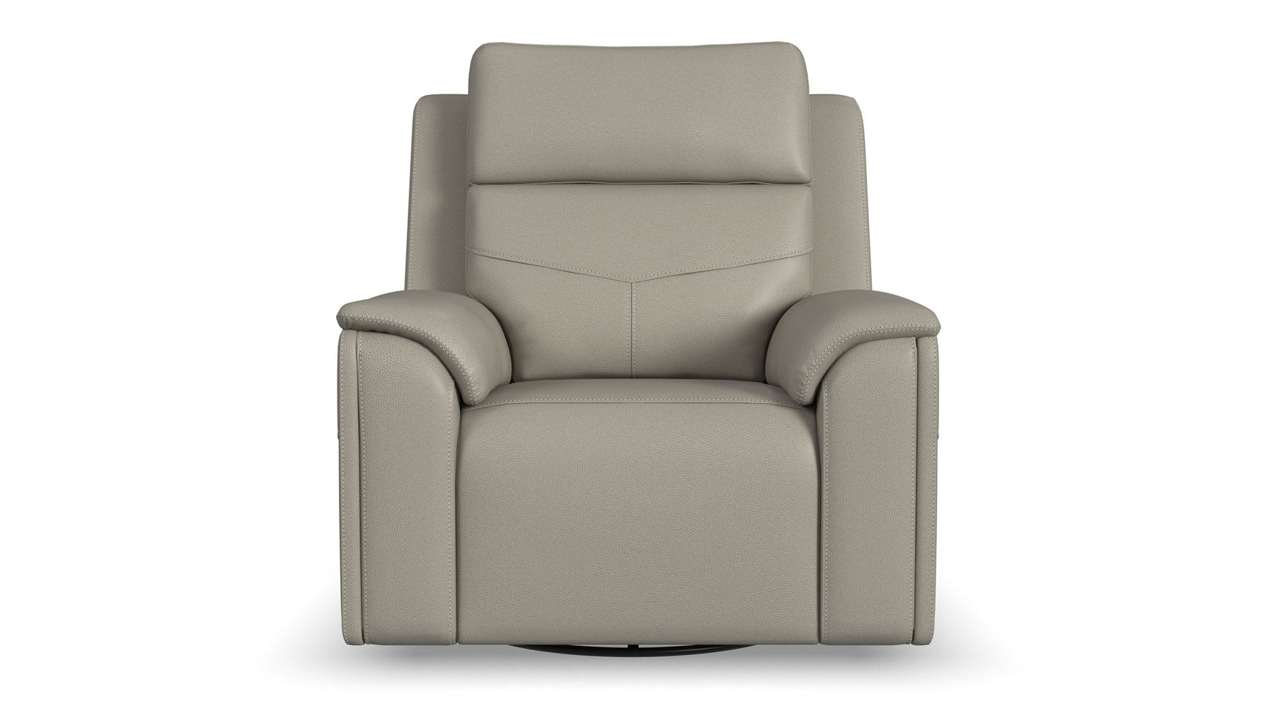 Cougar Dove Grey Power Swivel Glider Recliner – Performance Fabric Upholstered Living Room Chair with Heat & Massage | Gallery Furniture