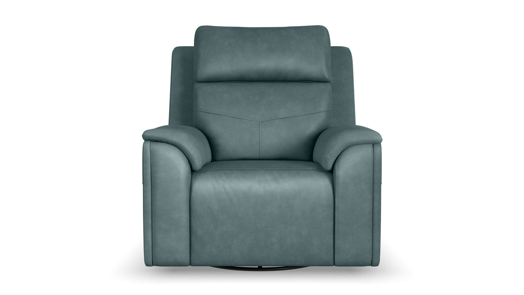 Sillón reclinable giratorio Cougar Admiral Blue Power – Sillón de salón tapizado en tejido de alta calidad con función de calor y masaje | Gallery Furniture