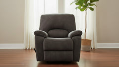Rhino Pewter Manual Rocker Recliner – Performance Fabric Upholstered Living Room Chair Made in USA | Gallery Furniture