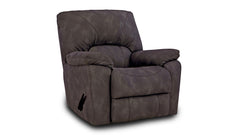 Rhino Pewter Manual Rocker Recliner – Performance Fabric Upholstered Living Room Chair Made in USA | Gallery Furniture