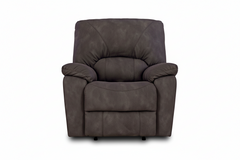 Rhino Pewter Manual Rocker Recliner – Performance Fabric Upholstered Living Room Chair Made in USA | Gallery Furniture