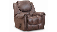 ¡¡Solo modelo de exposición!! Sillón reclinable manual Surf Mocha con balancín – Sillón tapizado de salón fabricado en EE. UU. | Gallery Furniture