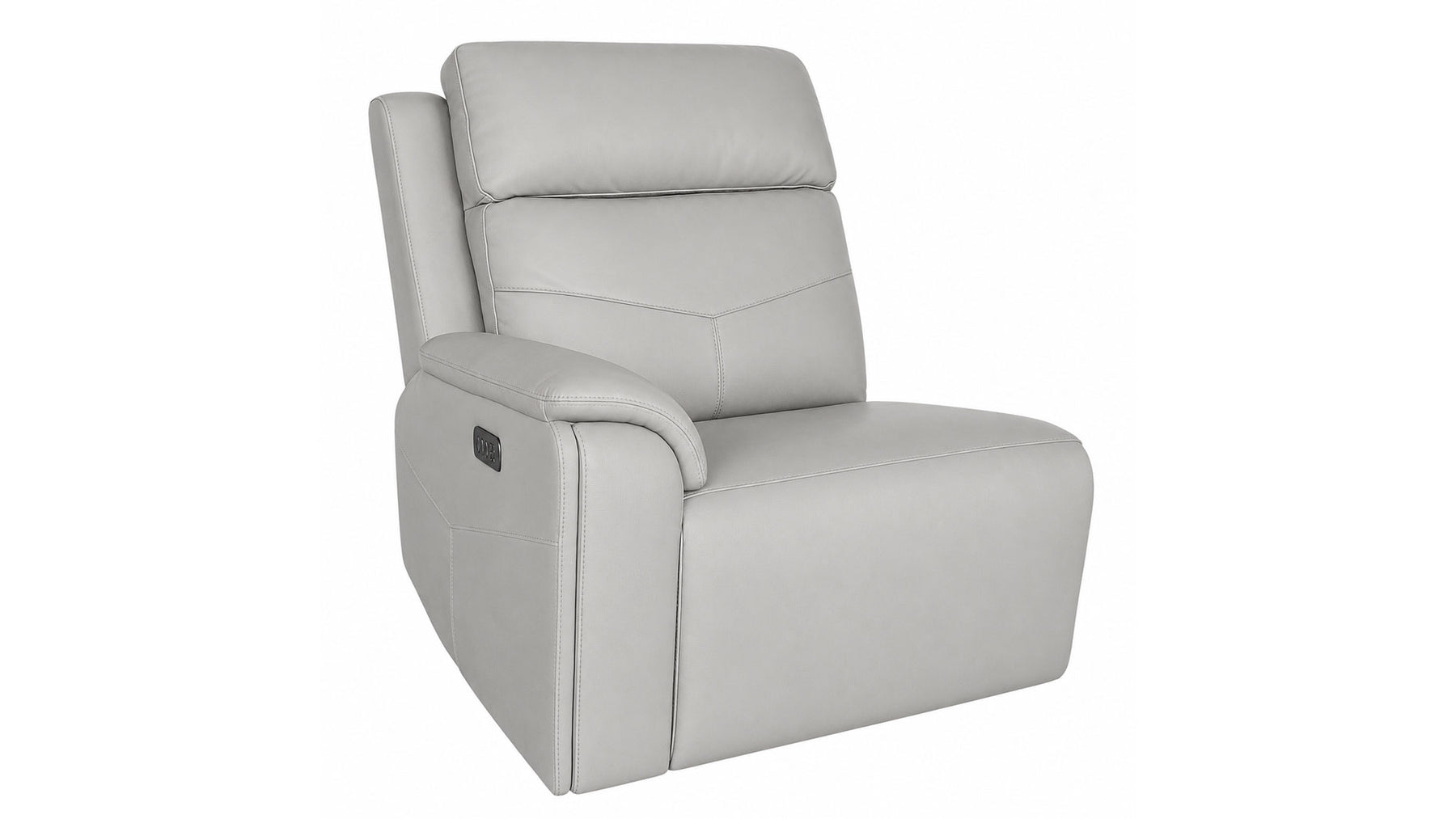 Cougar P5 Dove Grey Left Arm Facing Power Recliner | MacModular Sectional Piece
