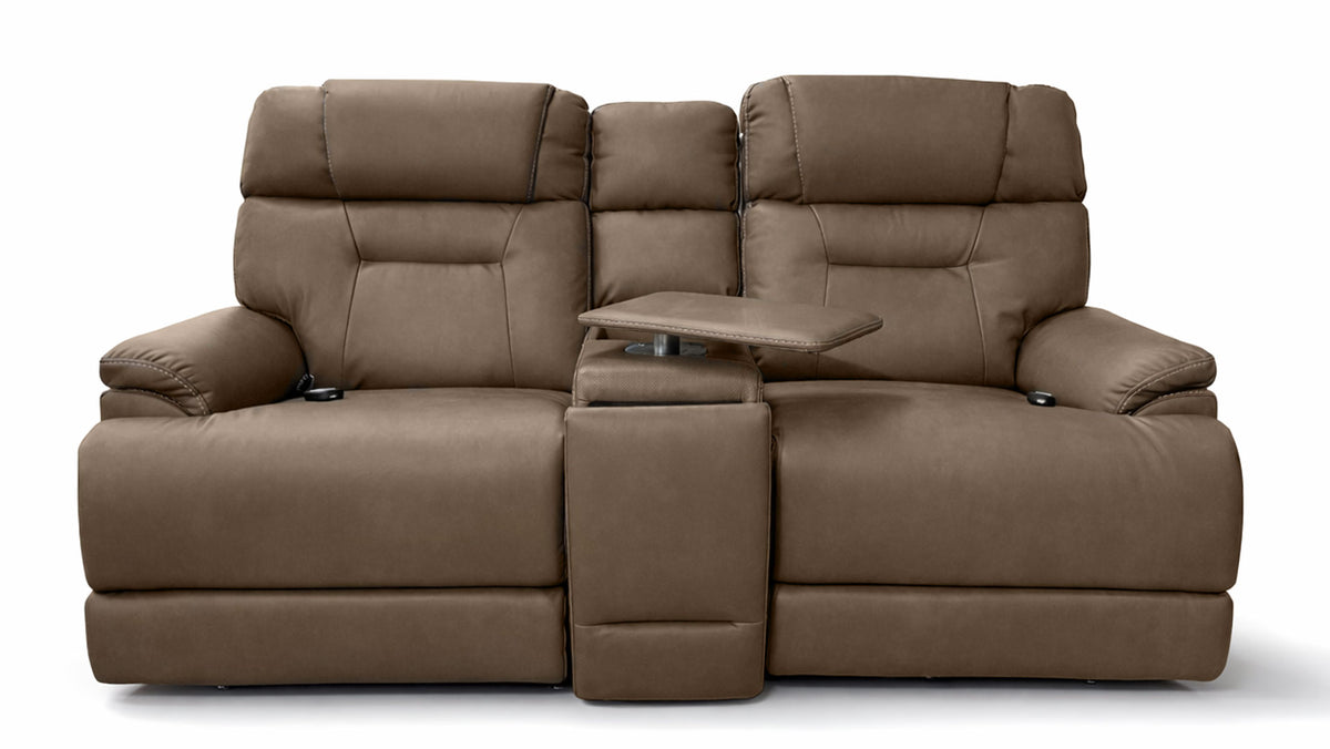 MacZcliner Cappuccino P6 Power Assist Lift Loveseat with Heat & Massage