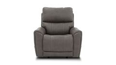 Cougar Dark Grey Power Recliner – Performance Fabric Upholstered Living Room Chair with Heat & Massage | Gallery Furniture
