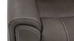 Cougar Dark Grey Power Recliner – Performance Fabric Upholstered Living Room Chair with Heat & Massage | Gallery Furniture