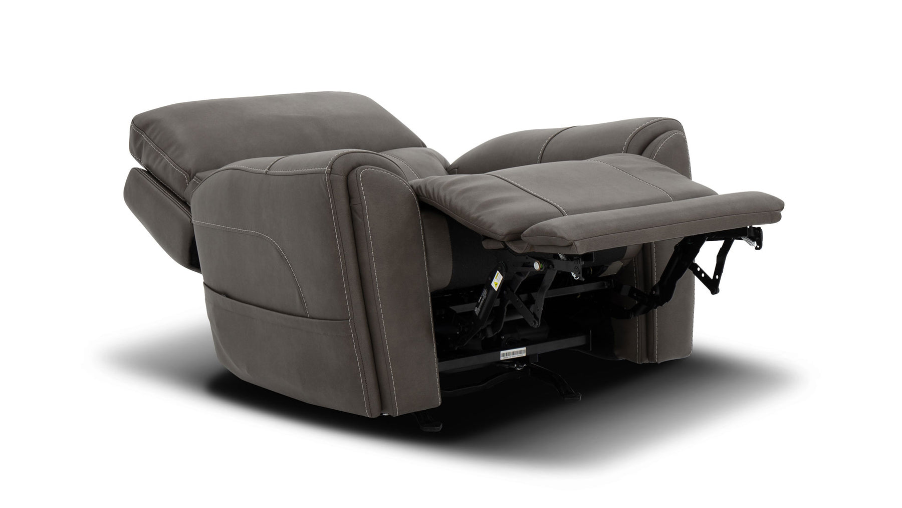 Cougar Dark Grey Power Recliner – Performance Fabric Upholstered Living Room Chair with Heat & Massage | Gallery Furniture