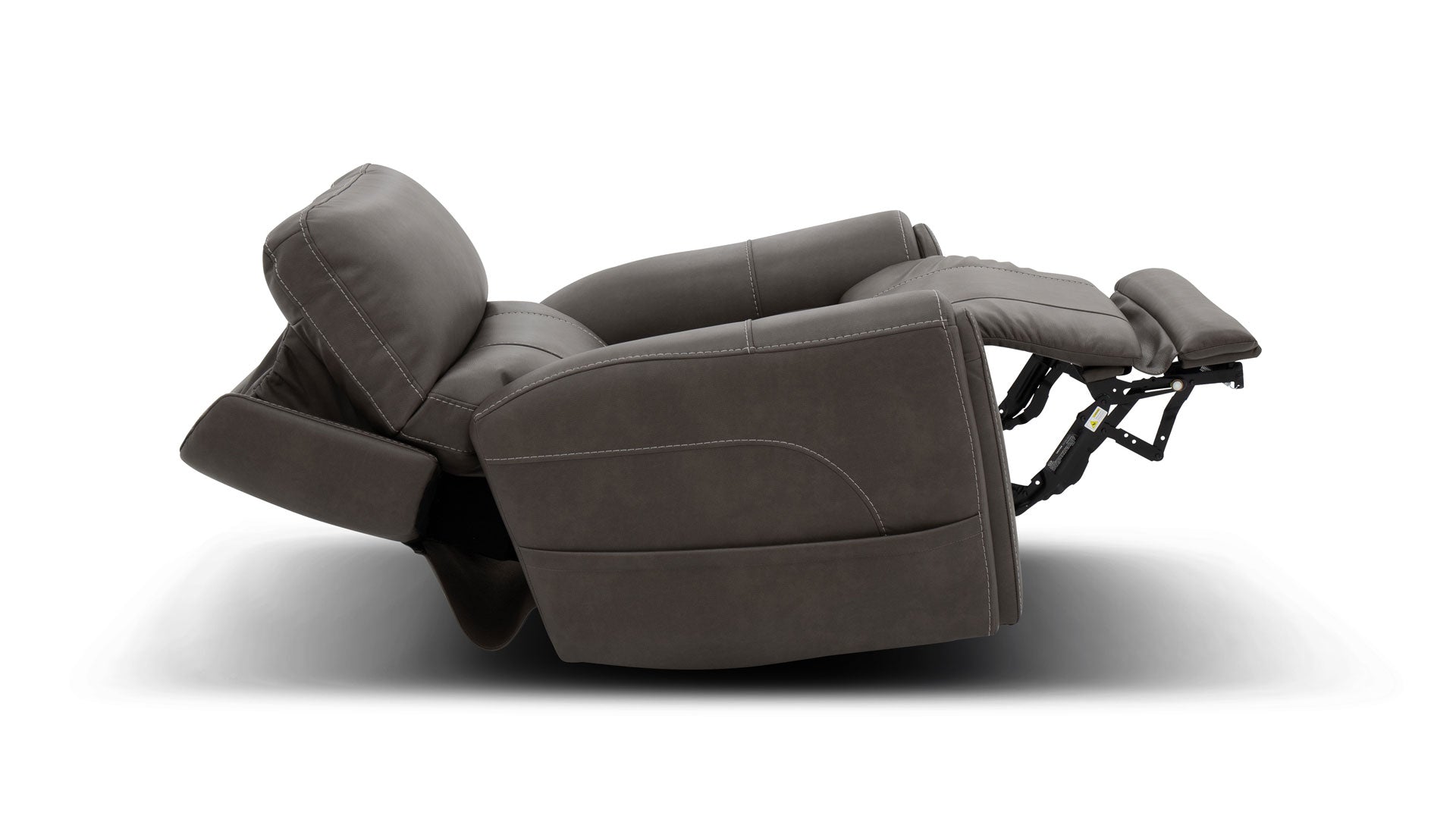 Cougar Dark Grey Power Recliner – Performance Fabric Upholstered Living Room Chair with Heat & Massage | Gallery Furniture