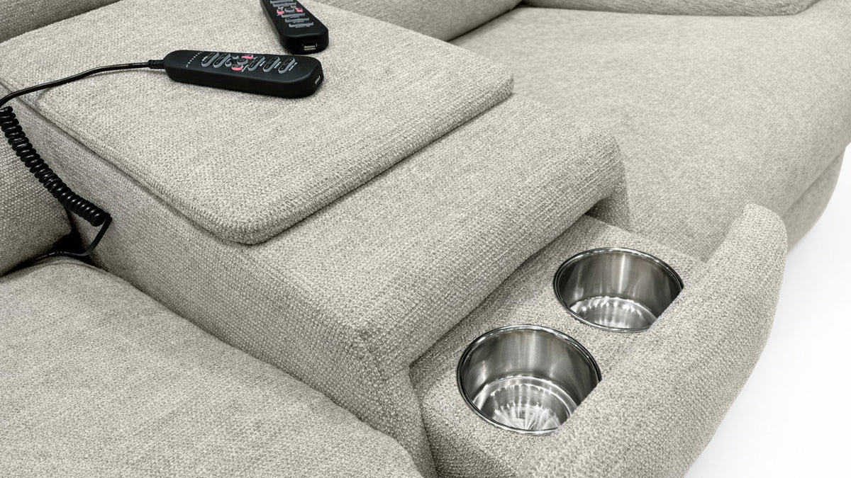 MacZcliner Power Assist Reclining Loveseat – Assistive Sleep Loveseat with Performance Fabric | Gallery Furniture