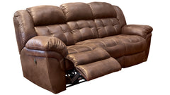 brown reclining sofa reclined