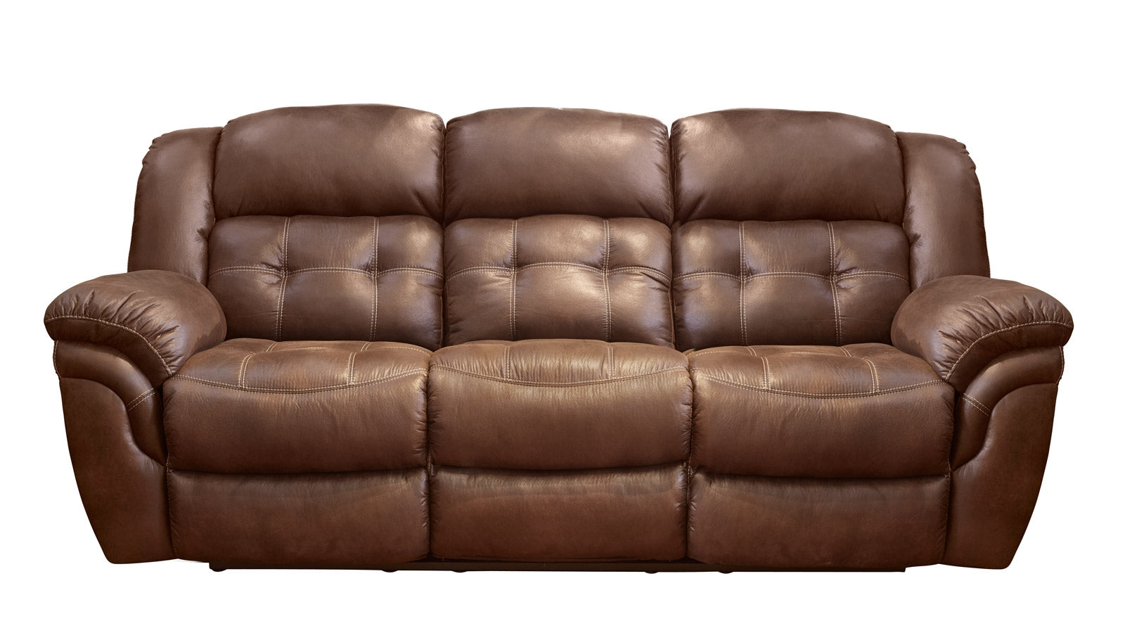 brown sofa microfiber front shot