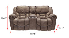 Surf Loveseat reclinable manual con consola
