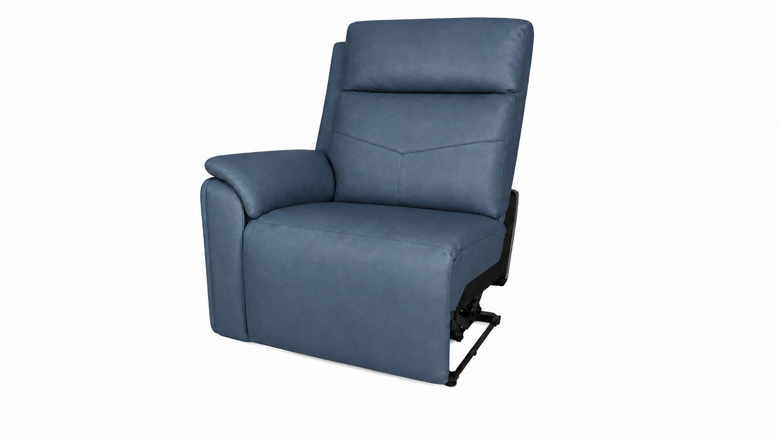 Admiral Blue Left Arm Facing Power Recliner | MacModular Sectional Piece