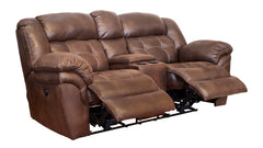 brown sofa reclining sofa both sides reclined