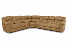 Beige sectional sofa on a white background