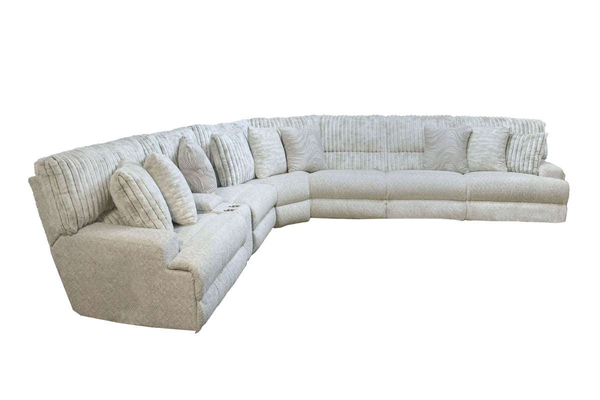 7pc Carmen Power Reclining Sectional