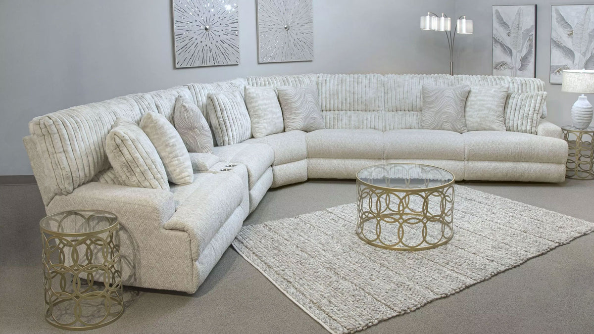 7pc Carmen Power Reclining Sectional