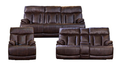 3 Pc Clive Brown Microfiber P3 Power Reclining Set