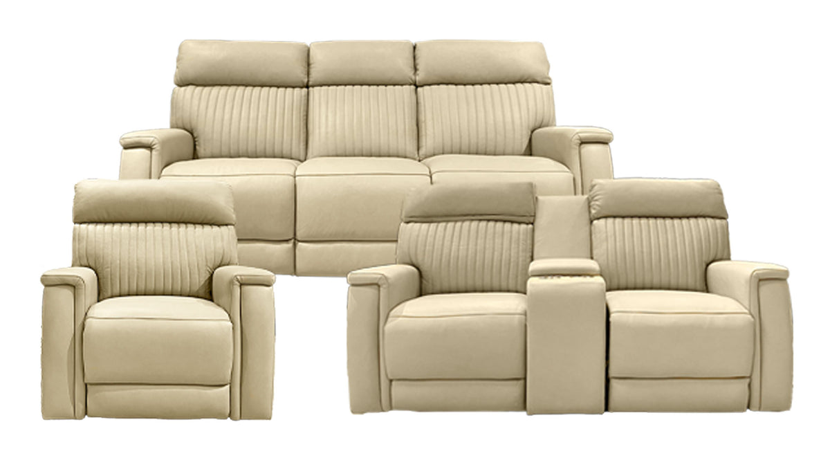 Ancona 3pc Poder Reclinable Sofá, Loveseat y Reclinable