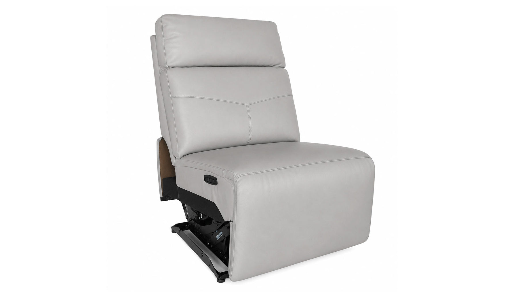 Cougar P3 Dove Grey Armless Power Recliner | MacModular Sectional Piece