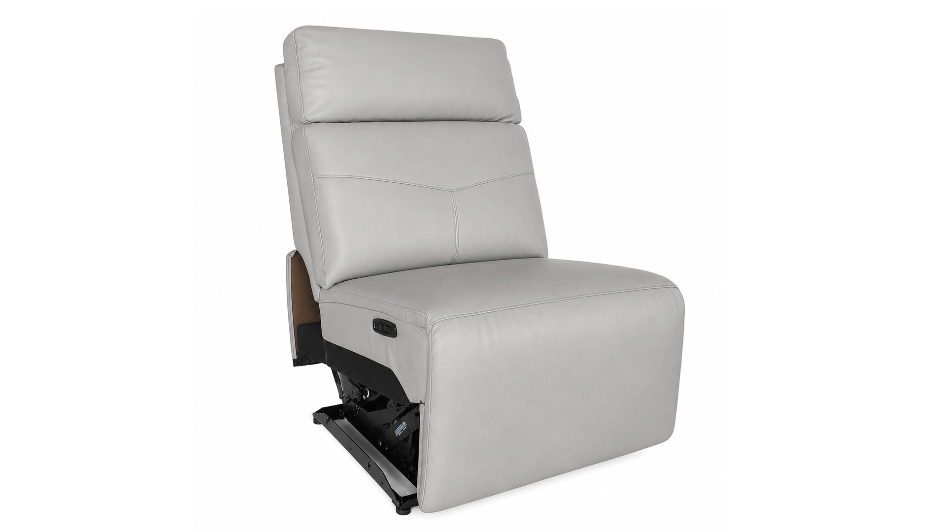 Cougar P3 Dove Grey Armless Power Recliner | MacModular Sectional Piece