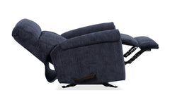 Sillón reclinable con balancín manual Perfect Match Classic en azul nocturno – Sillón tapizado para salón | Gallery Furniture