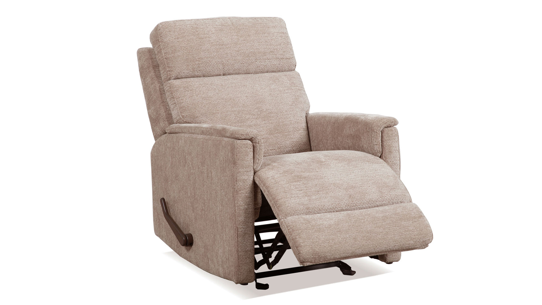 Perfect Match Compact Shoreline Tan Manual Rocker Recliner – Upholstered Living Room Chair | Gallery Furniture